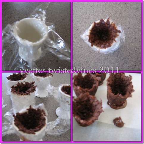 mosaic choc eggcups